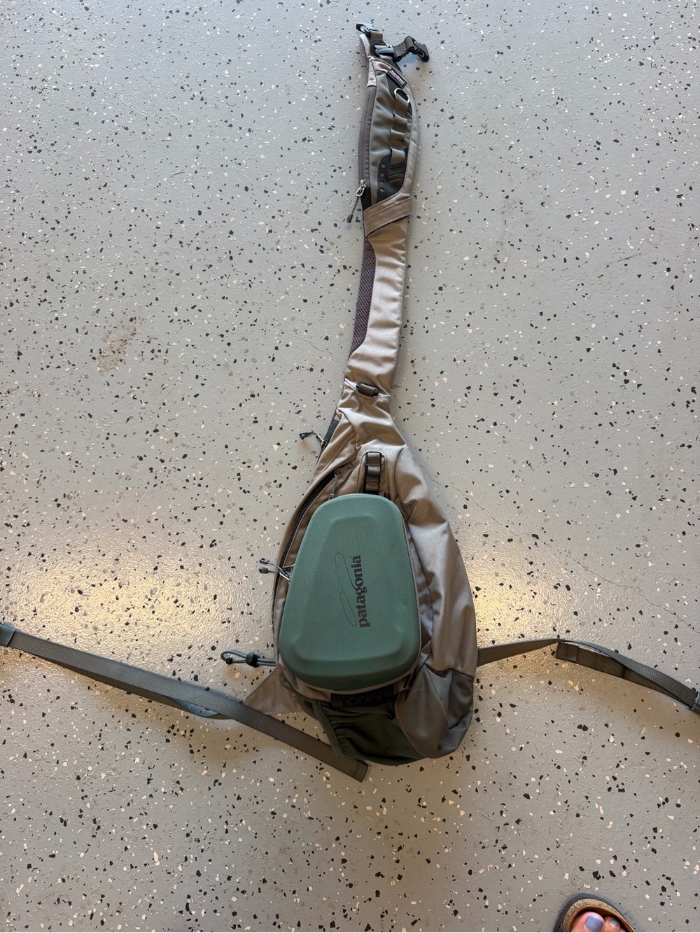 Patagonia Green and Taupe Men's Sling Belt Bag